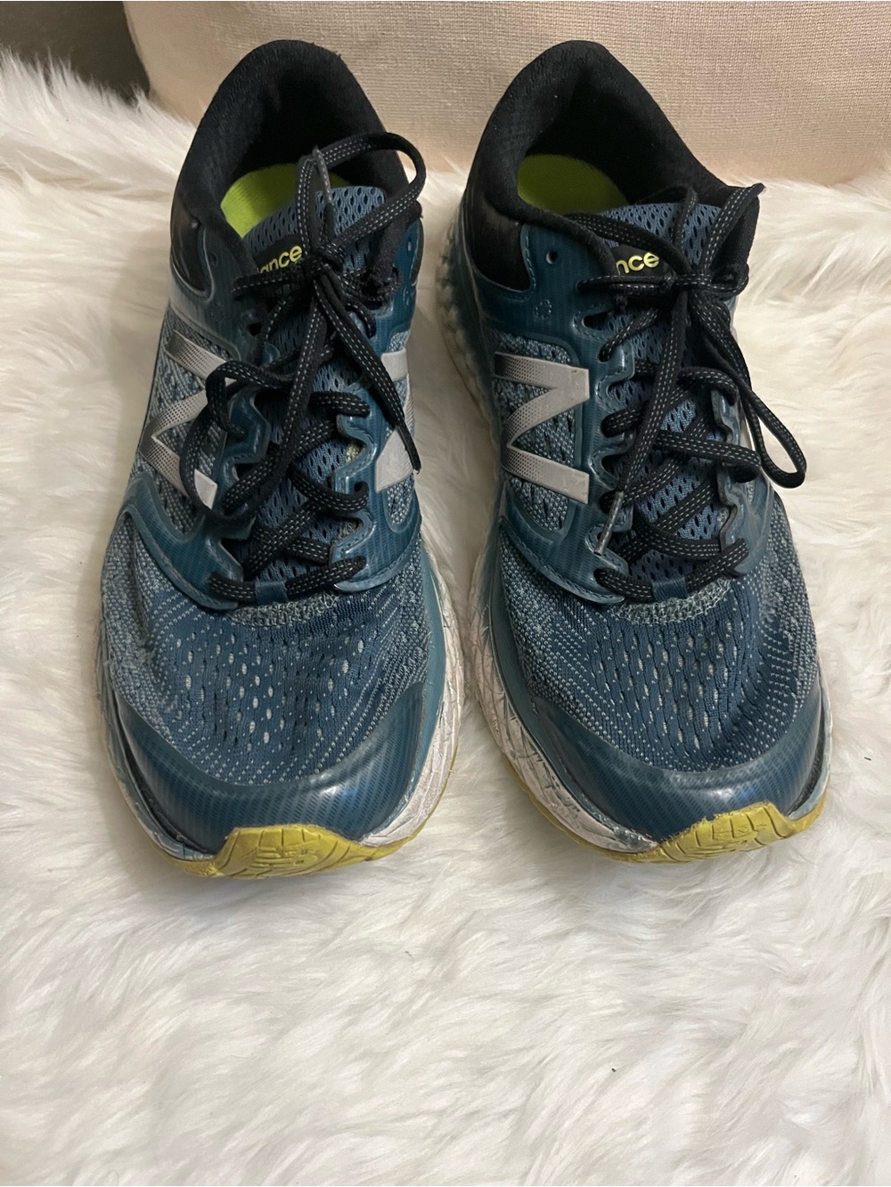 New Balance Teal and Yellow Women's Athletic Running Shoes